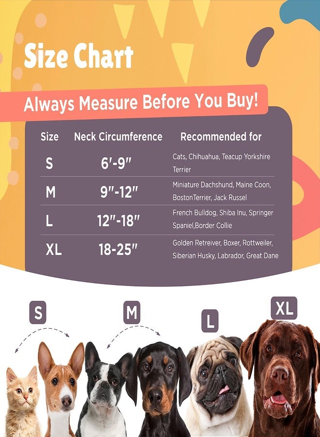 BIGANT Big Ant Protective Inflatable Collar for Dogs and Cats, Dog Neck Donut Collar, Soft Cone for Dogs After Surgery, Soft Pet Recovery Collar Dog Cone Collar Does Not Block Vision E-Collar (Large, Pink) - Image 3